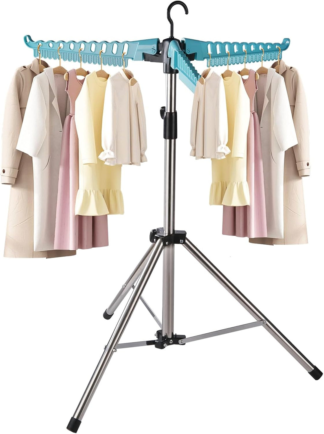 Sinbide Wäscheständer für Hemden, Faltbarer Wäscheständer Platzsparend, Klappbarer Kleiderstaender,