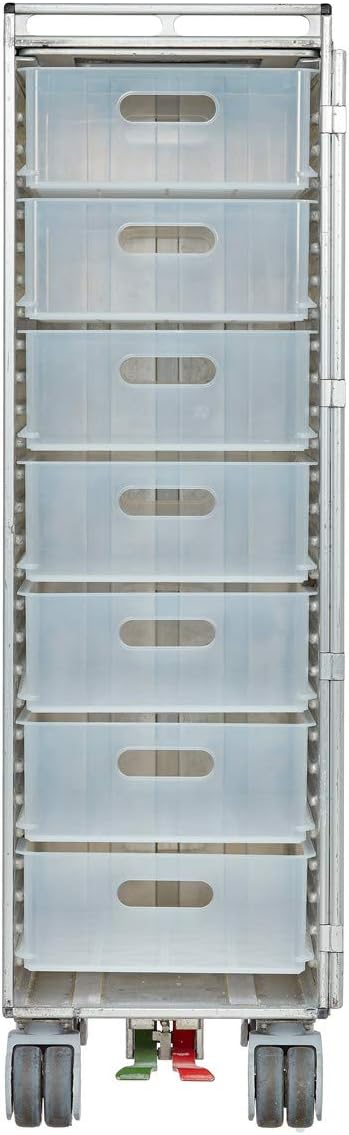 VanDeBord Ausstattungspaket 7 Einschübe Kunststoff, Zubehör für Airline Trolleys, 7X Flugzeugtrolley