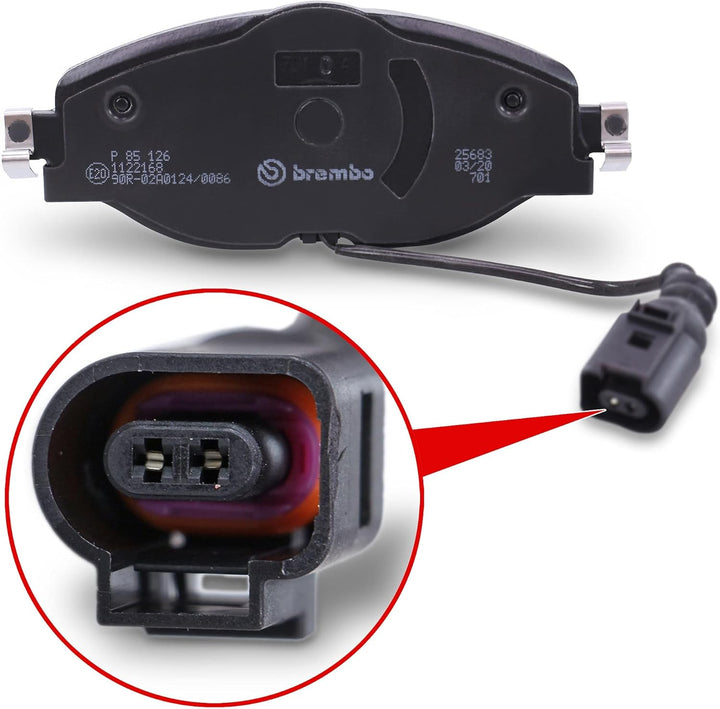 Brembo P85126 Vordere Bremsbeläge, Anzahl 4 Single, Single