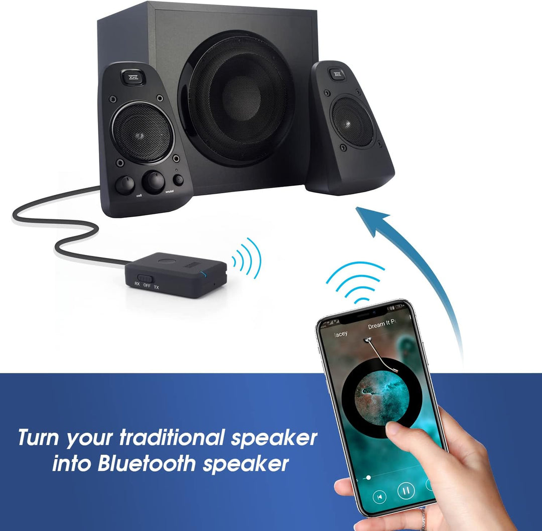 Audio Transmitter Receiver 2 in 1 mit Bluetooth 5.2 - August MR260 - Kopfhörer Adapter Sender Empfän