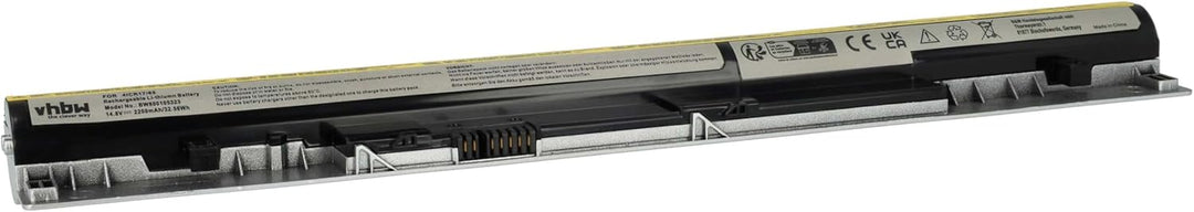 vhbw Li-Ion Akku 2200mAh (14.8V) schwarz kompatibel mit Notebook, Laptop Lenovo IdeaPad S300, S310,