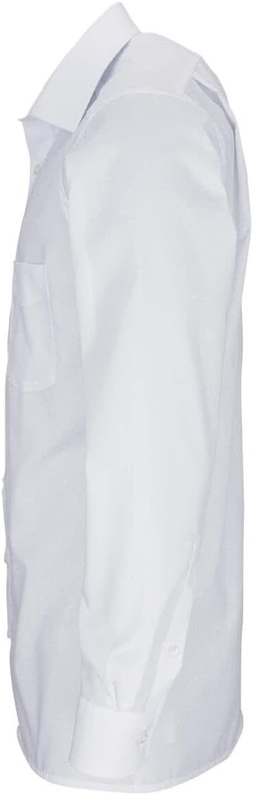 OLYMP Herren Businesshemd Luxor, Männer Oberhemd,Extra Langer Arm,Uni,modern fit 38 Weiss, 38 Weiss