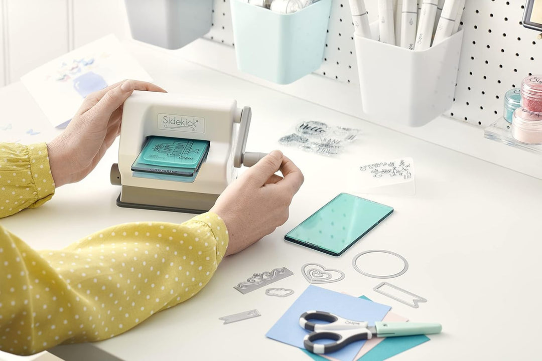Sizzix Sidekick Stanzmaschine 661770, mit 6, 35 cm Öffnung, Weiss Sidekick Starter