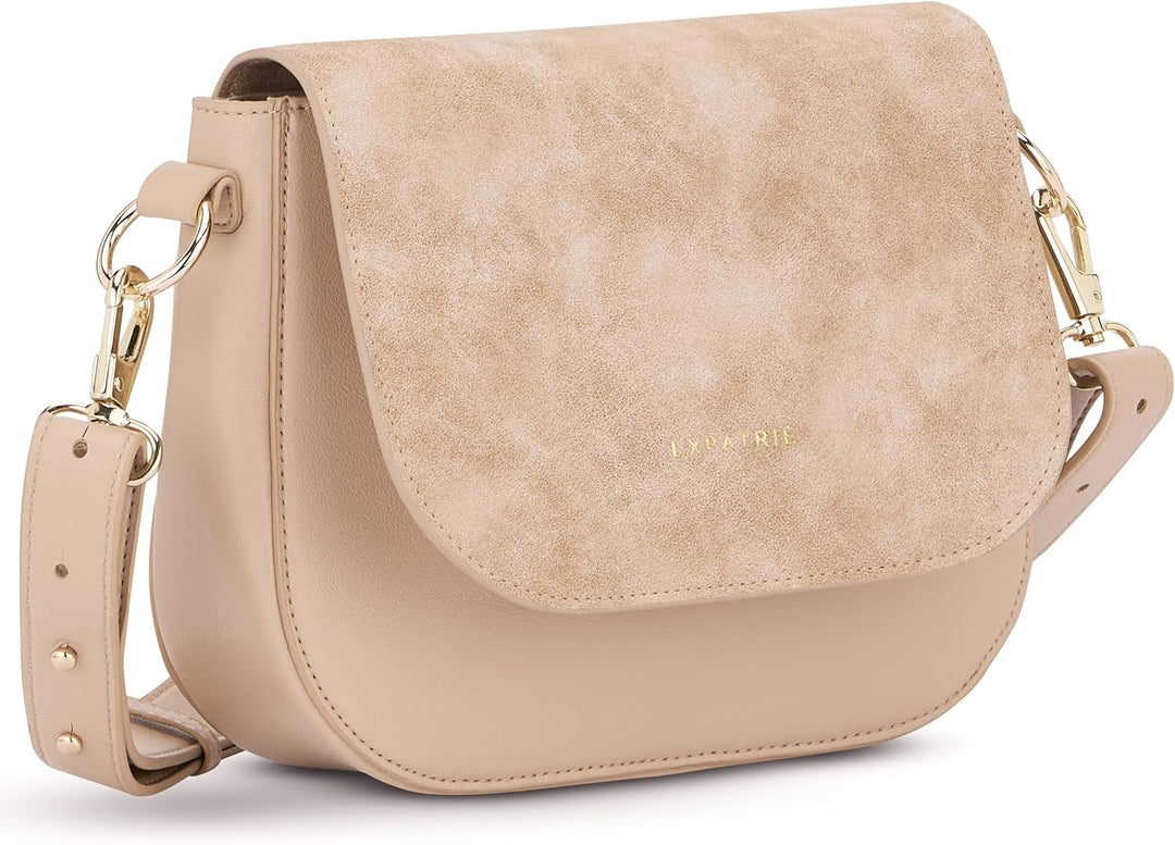 Expatrié Umhängetasche Damen Klein - Louise Medium - Moderne Crossbody Bag aus Veganem Leder - Tasch