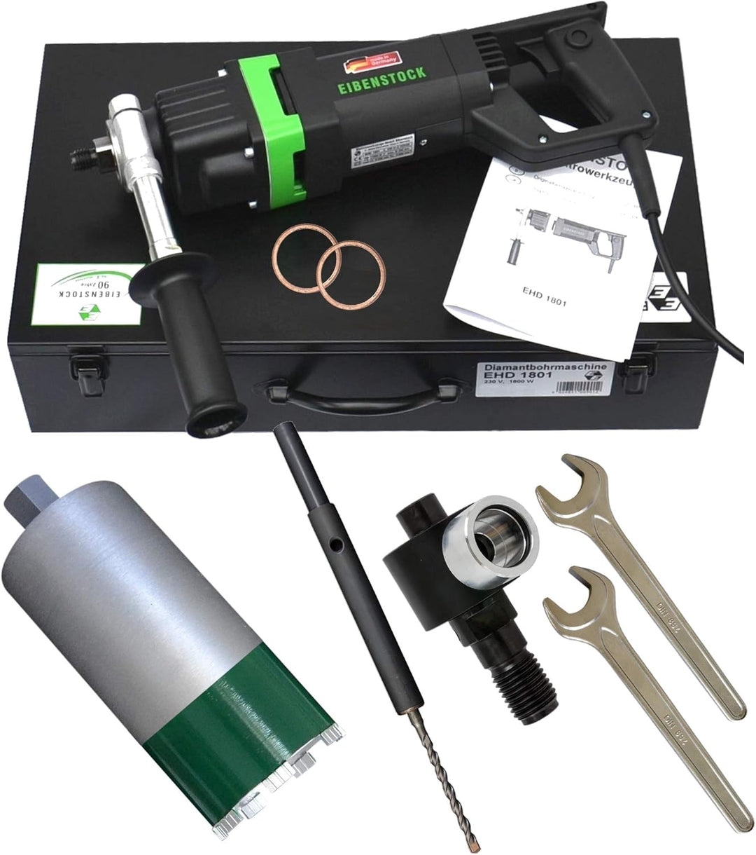 Eibenstock EHD1801 Kernbohrgerät inklusive Diamantbohrkrone NL 260, Staubabsaugung & Zentrierbohrer