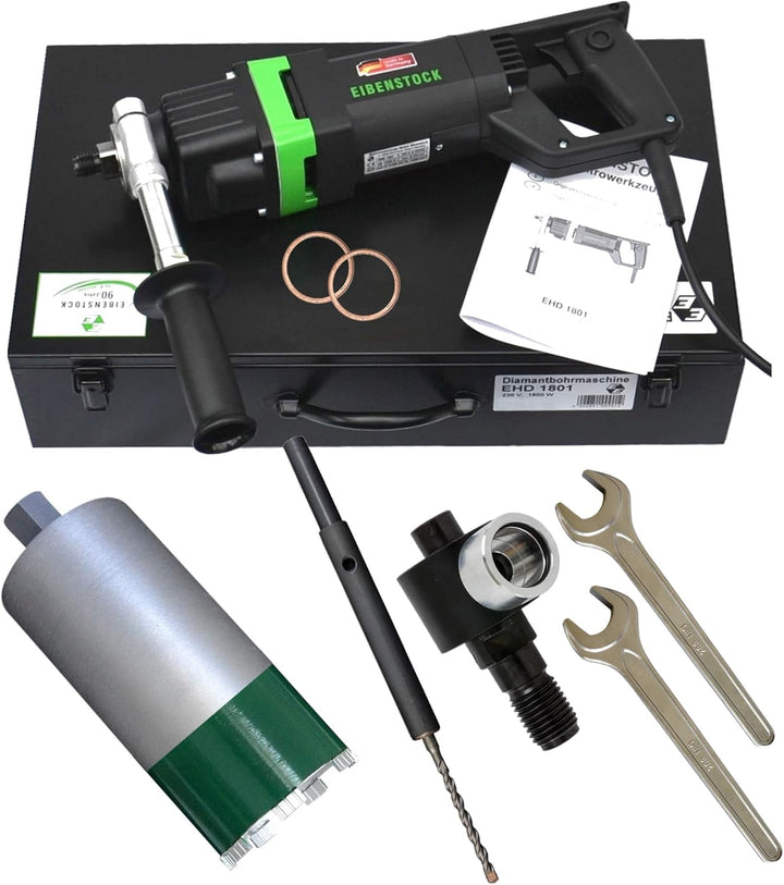 Eibenstock EHD1801 Kernbohrgerät inklusive Diamantbohrkrone NL 260, Staubabsaugung & Zentrierbohrer
