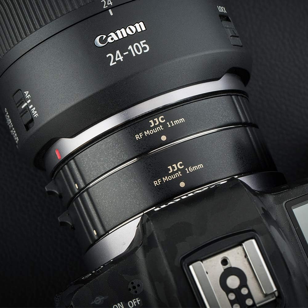 JJC Autofokus Zwischenringe TTL AF-Makro-Verlängerungsrohr-Set 11/16MM für Canon RF Mount EOS R10 R7