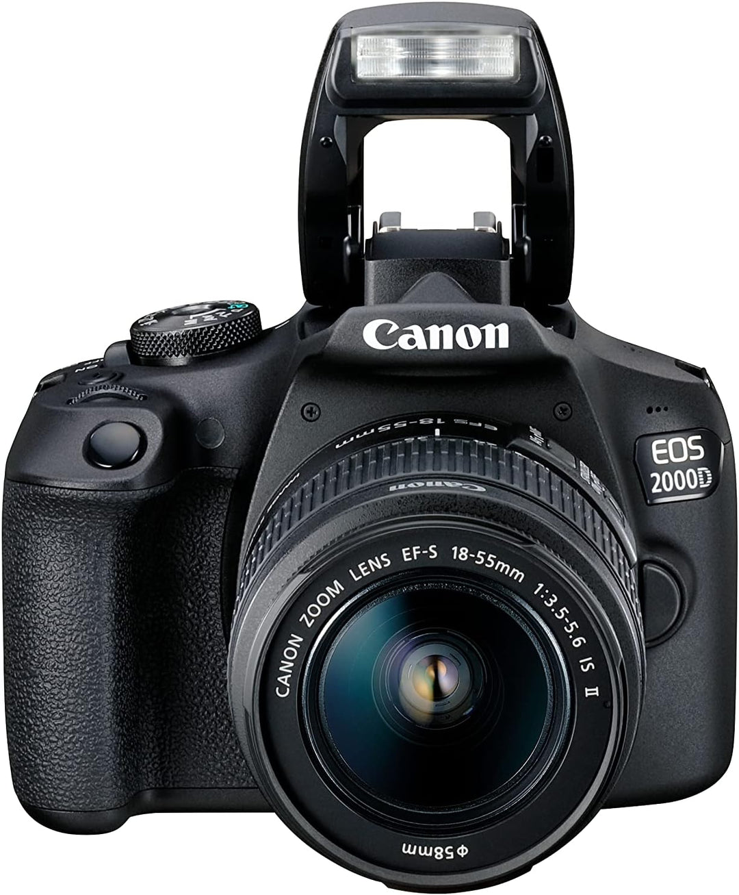 Canon EOS 2000D Spiegelreflexkamera - mit Objektiv EF-S 18-55 IS II (24,1 MP, DIGIC 4+, 7,5 cm (3.0