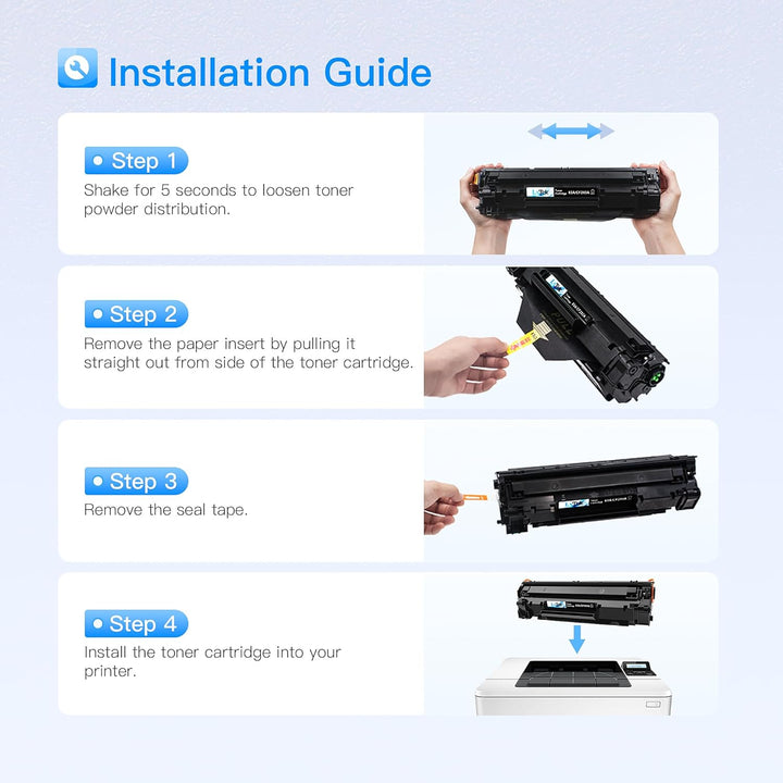 LxTek 83A Toner Kompatibel für HP 83A CF283A für HP Laserjet Pro MFP M125nw M127fw M127fn M225dw M12