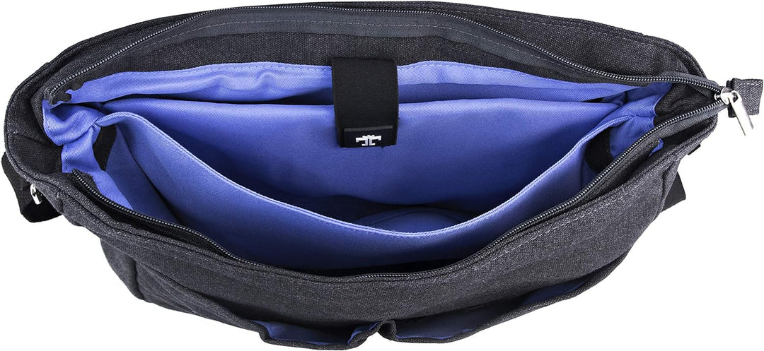 TRAVANDO Laptoptasche 14-16 Zoll Laptop Tasche Herren Umhรคngetasche Canvas Segeltuch Kuriertasche Me