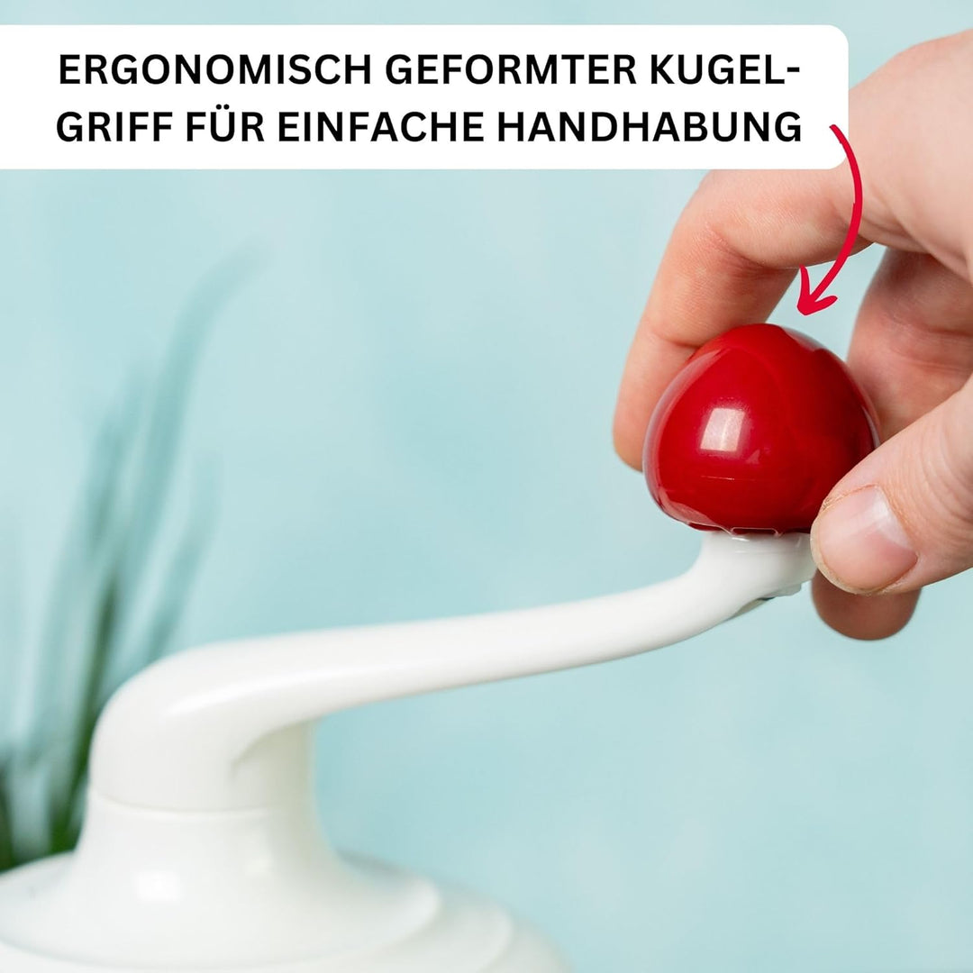 Westmark Handrührgerät, Ohne Strom, Füllvolumen: 1 l, Kunststoff, Rührblitz, Transparent/Weiss/Rot,
