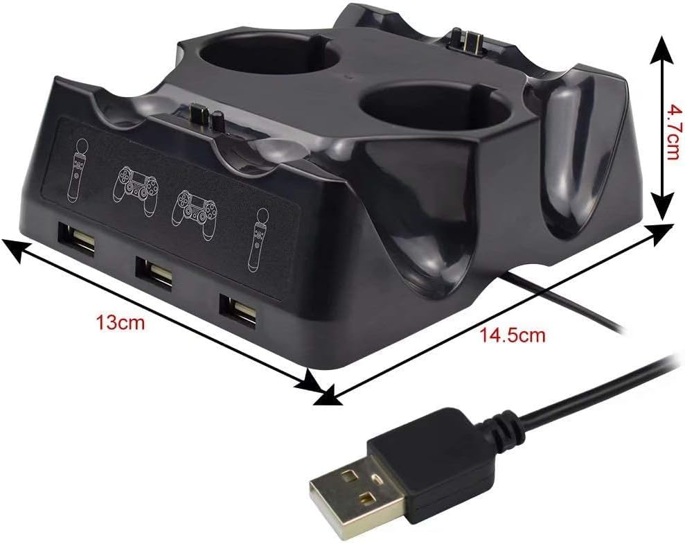 Ladegerät Dock Controller Ladegerät Ladegerät für Ps4 Move für Ps4/ps4 Move/ps4 Vr Controller Vier L