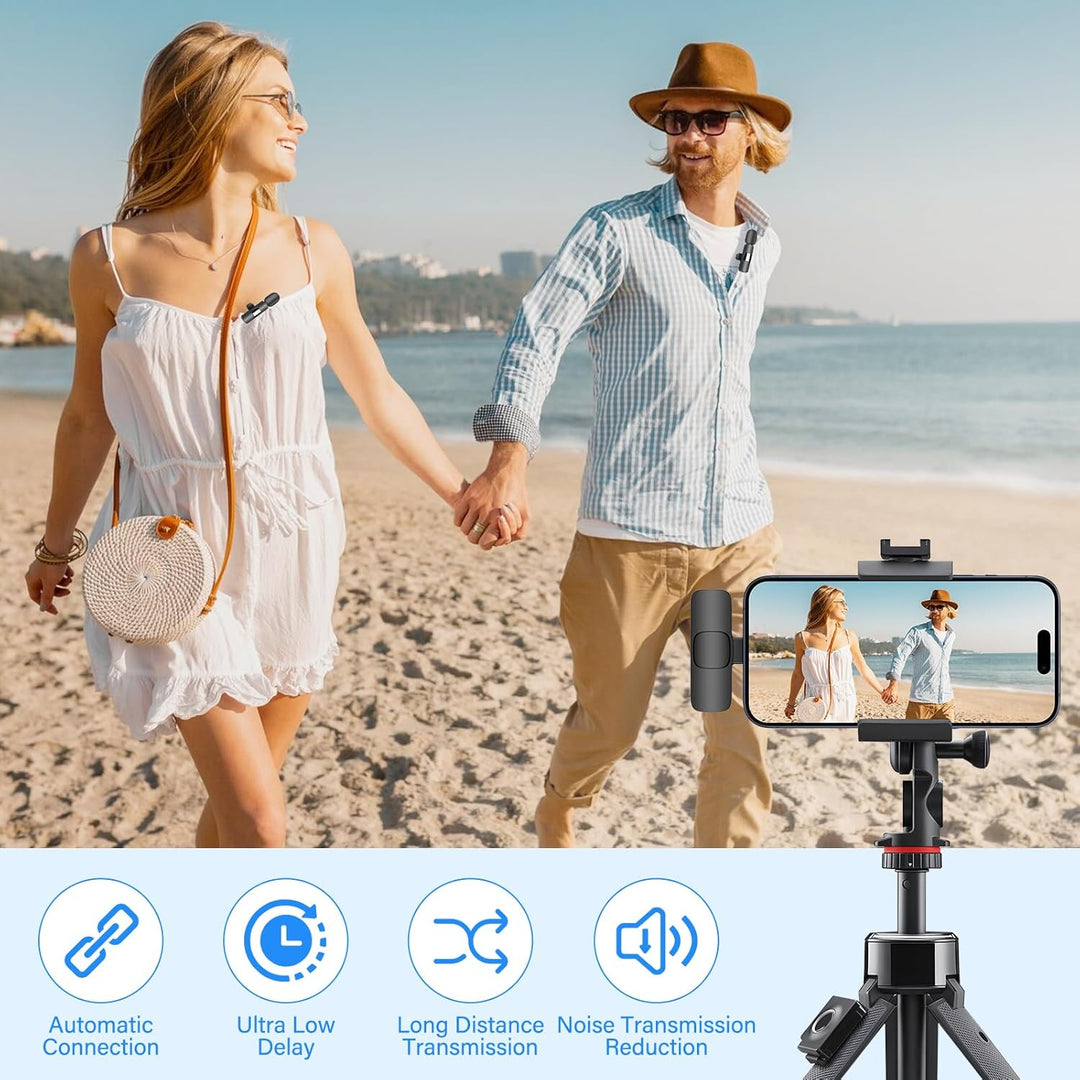 Kabelloses Lavalier-Mikrofon für USB-C-Android-Telefon – Professionelles Ansteckmikrofon für Videoau
