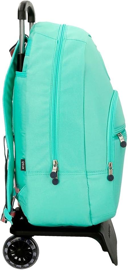 Enso Basic Rucksack mit Trolley Grün 32x46x15 cms Polyester für 15,6"-Laptop 22.1L Türkis Rucksack +