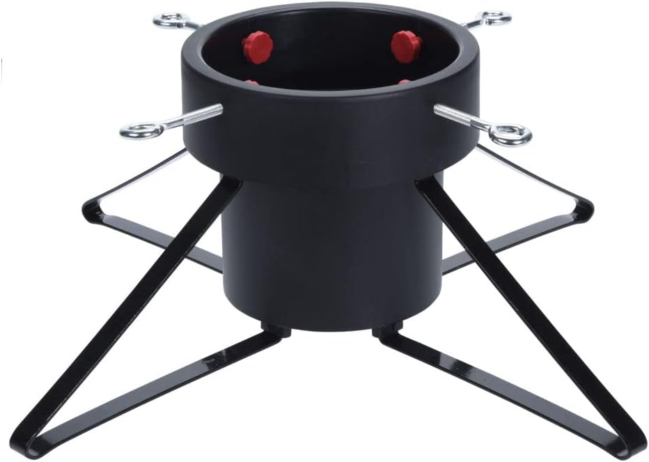 Spetebo Weihnachtsbaumständer aus Metall - gross/schwarz - für Bäume bis 250 cm Höhe Christbaumständ