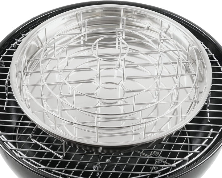 BBQ-Toro Edelstahl 3-In-1 Rippchen und Hähnchenkeulen Halterung mit Auffangschale | Chicken Roaster