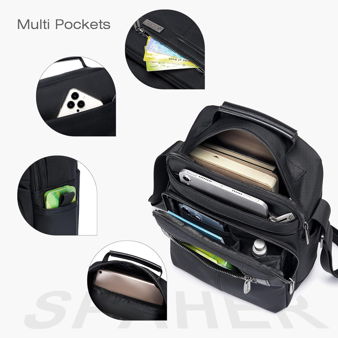 SPAHER Herren Handtaschen Zum Umhängen Umhangetasche Mann Schultertasche Männer Herrentasche Zum Umh