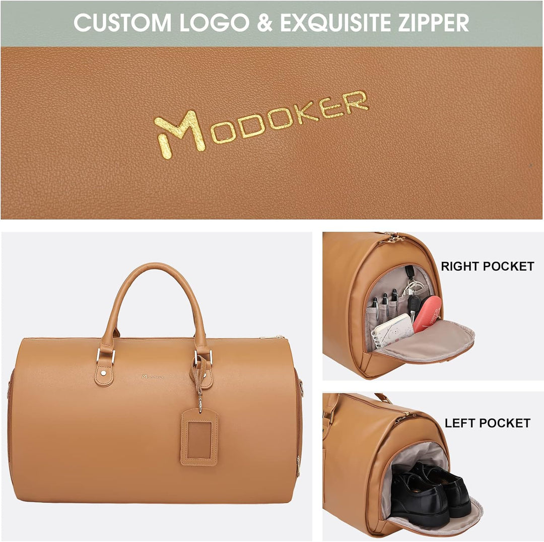 Modoker Damen-Kleidersack für Reisen, wasserdicht, Handgepäcktasche, Kleidersack – 2-in-1 zum Aufhän