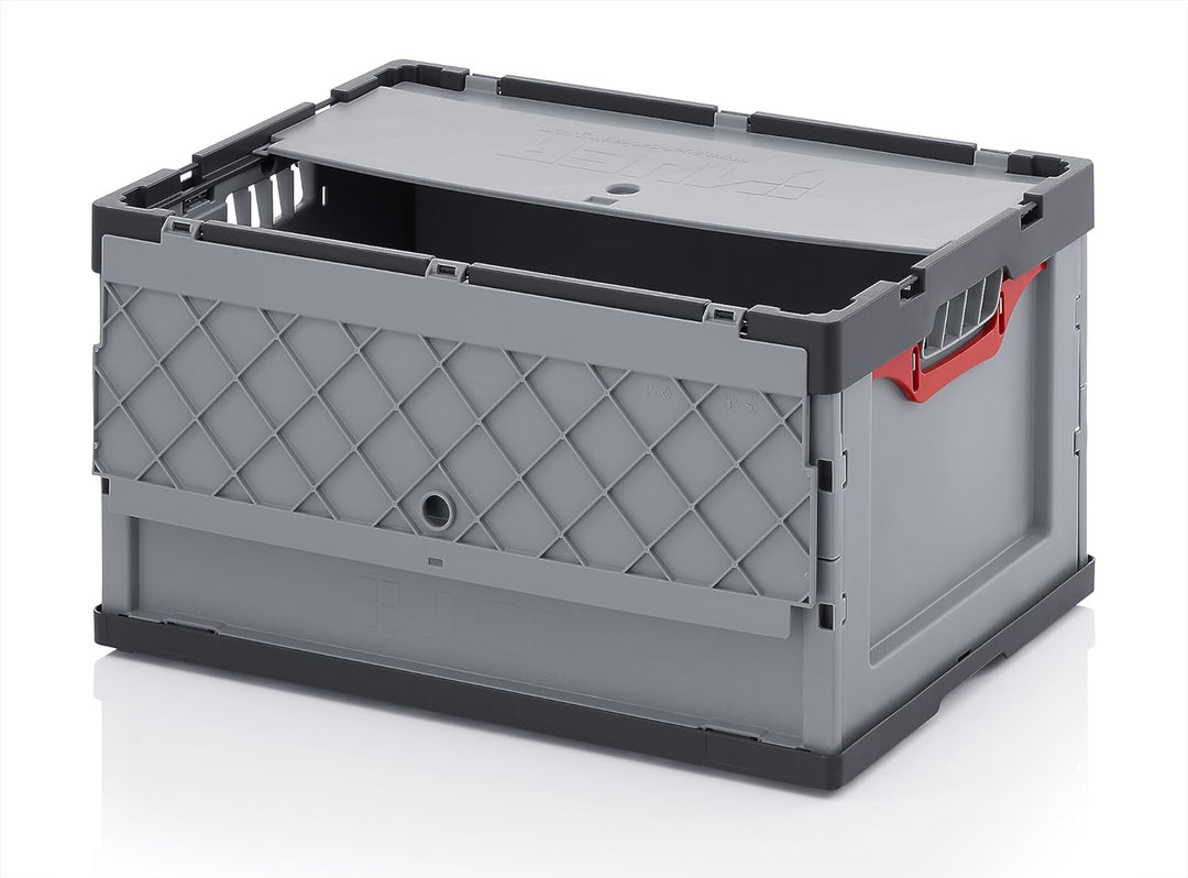5x Profi-Faltbox 60 x 40 x 32 mit Deckel FBD 64/32 für Aufbewahrung Lagerung Garten Industrie Messe