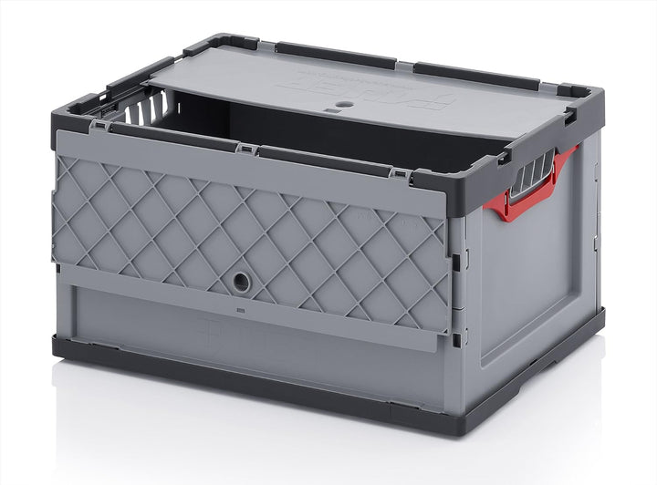5x Profi-Faltbox 60 x 40 x 32 mit Deckel FBD 64/32 für Aufbewahrung Lagerung Garten Industrie Messe