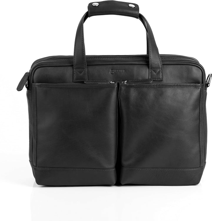 BACCINI Laptoptasche MARCO aus Premium Leder I Business-Tasche gross für Herren 15 Zoll Laptop-Fach