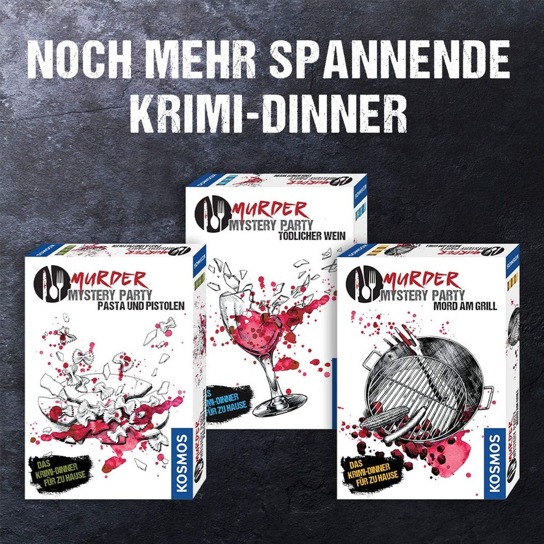 Kosmos Murder Mystery Party - Tödlicher Wein + Mord am Grill - Das Krimi-Dinner für zu Hause, Komple