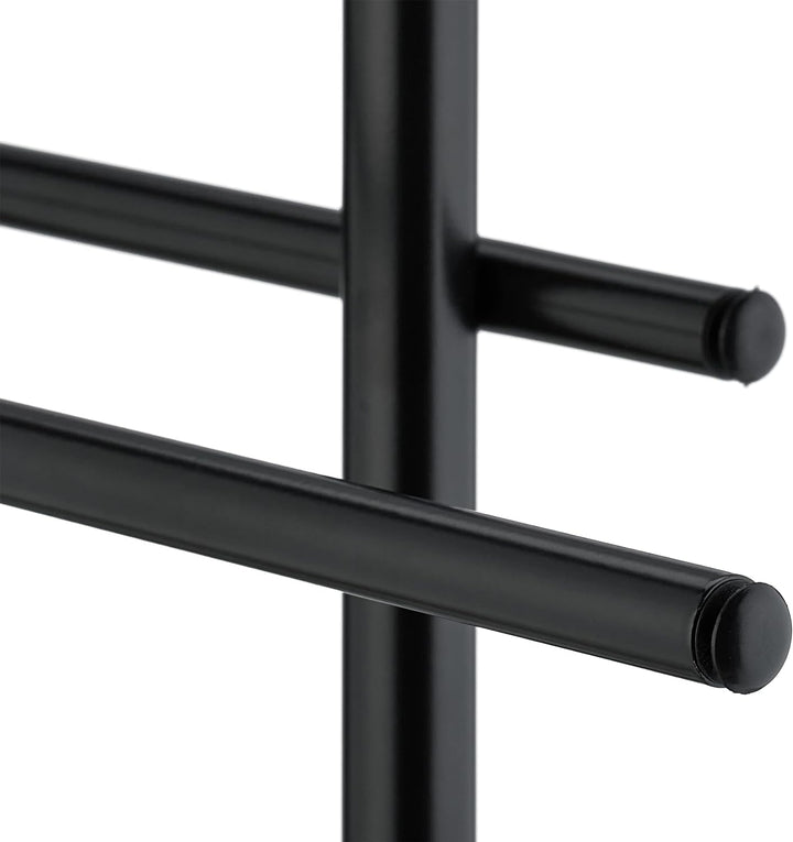 Relaxdays Handtuchständer, 3 Stangen, Metall, HxBxT 83 x 39 x 18 cm, Kleiderablage stehend, Duschtuc