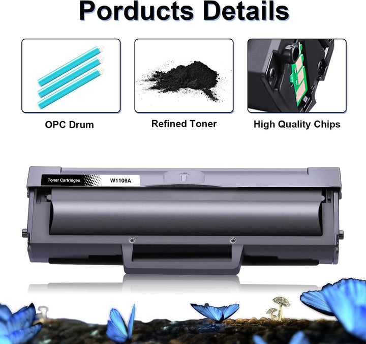 LOSMANN 106A Tonerkartuschen Kompatibel für HP 106A W1106A für HP Laser 107a 107r 107w MFP 135a 135r