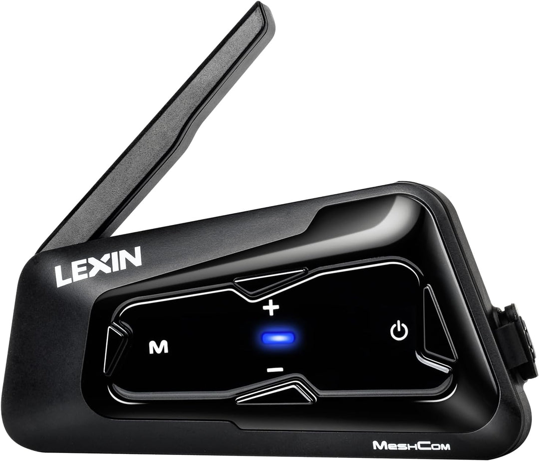 LEXIN MeshCom Mesh 3.0 Helm Intercom, Motorrad Headset Bluetooth 5.0, Motorradhelm Kommunikationssys