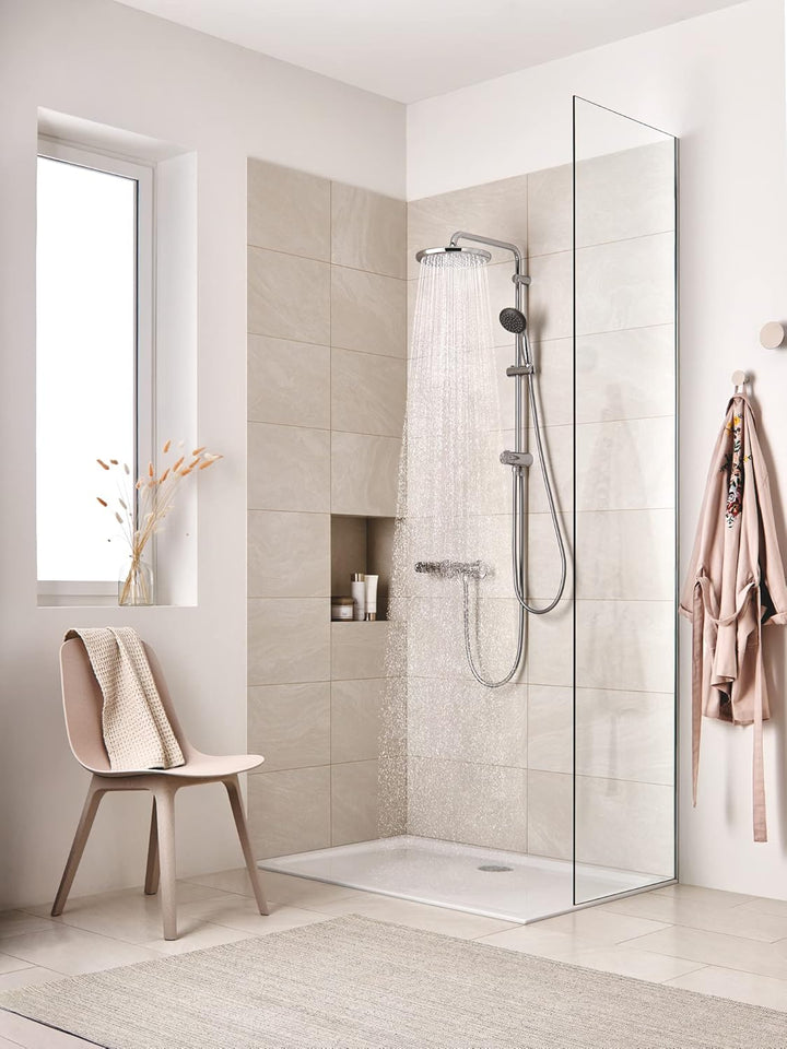 GROHE Vitalio Start 100 - Handbrause (wassersparend, 1 Strahlart, Universal Befestigungssystem, robu