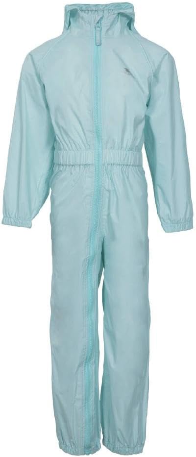 Trespass Unisex Kinder Knopf Wasserdichter Regenanzug mit Kapuze 18-24 Monate Rot, 18-24 Monate Rot