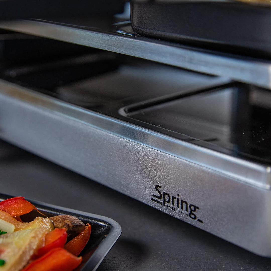 Spring Raclette mit Alugrillplatte-KP3267410001 Raclette mit Granitstein Grau one