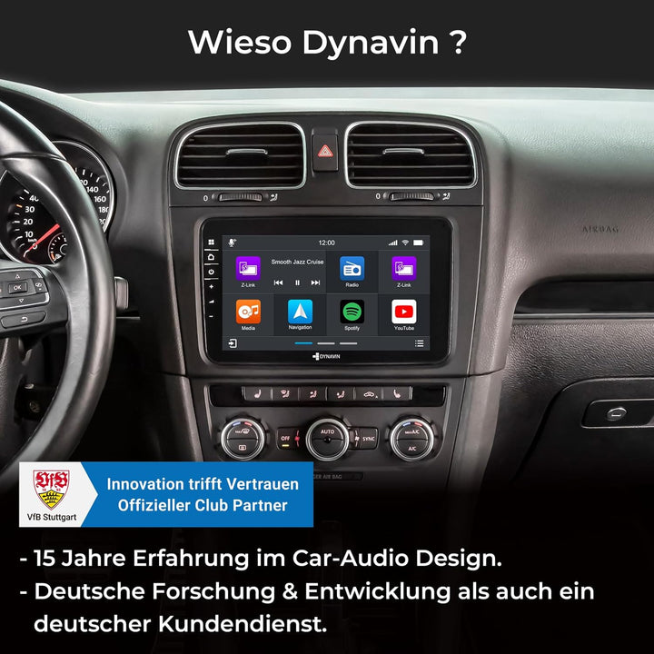 DYNAVIN Android Autoradio Navi für VW Passat Golf Polo Tiguan Skoda, mit 4 * 100W DSP Verstärker | D