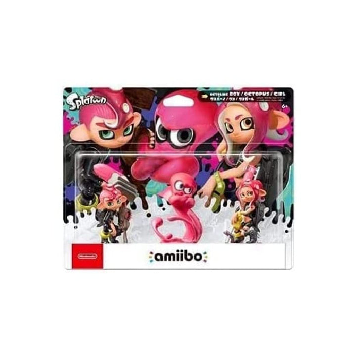 Nintendo Amiibo Splatoon Octoling - 3 Pack Black Standard, Black Standard