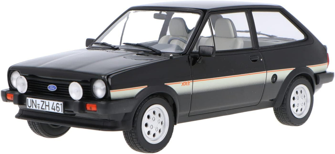 Norev NV182743 1:18 Fiesta XR2 1981, schwarz, Ford Sammelmodell, Mehrfarbig