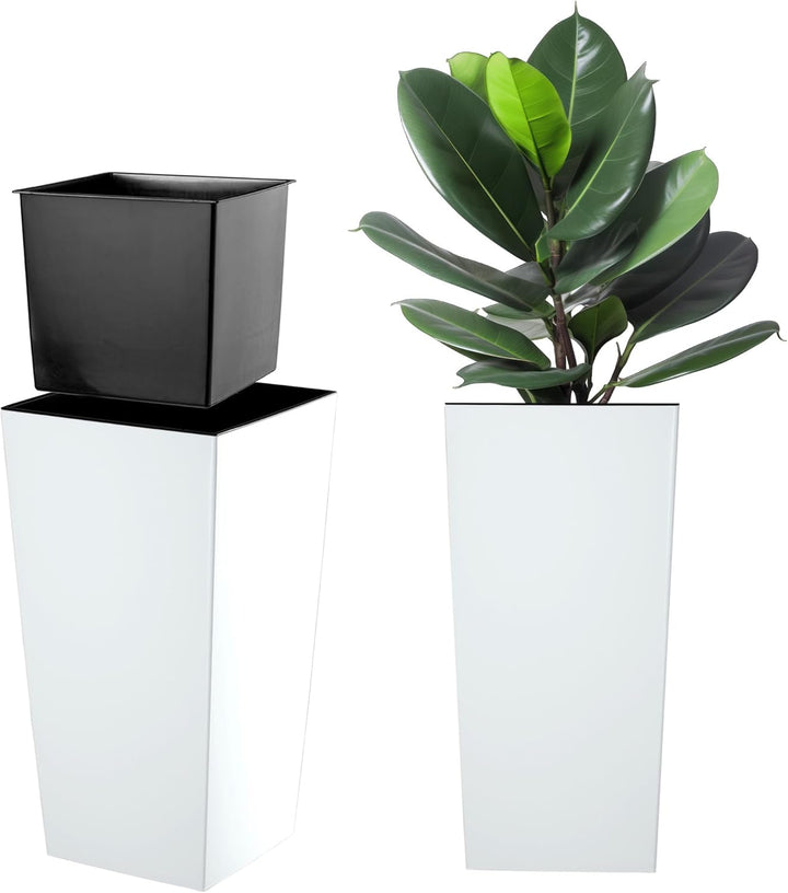 KADAX Blumentopf, Blumenkübel aus Kunststoff, Pflanzkübel für Blumen, Innen- und Aussenbereich, Gart