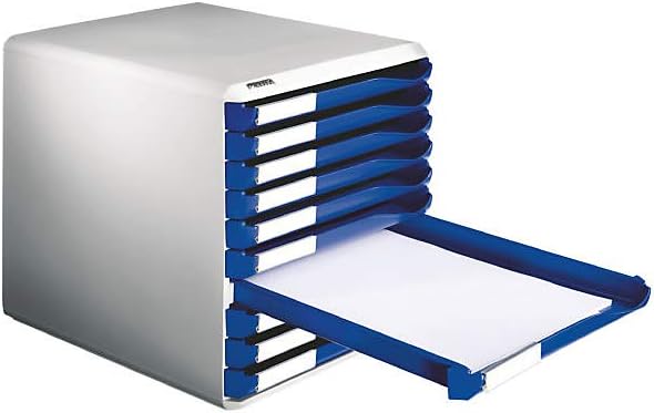 Leitz Post-Set mit 5 Schubladen, Schubladenset zur Aufbewahrung von Dokumenten und Büromaterialien,