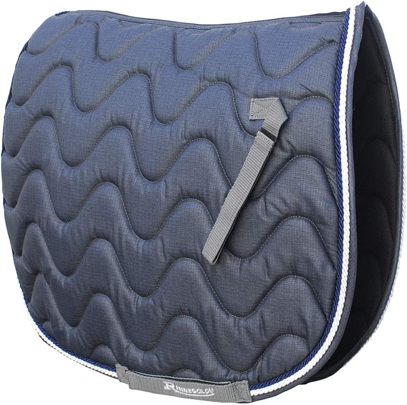 Rhinegold Sattelpolster Wave Volle Grösse Denim with Blue, Volle Grösse Denim with Blue