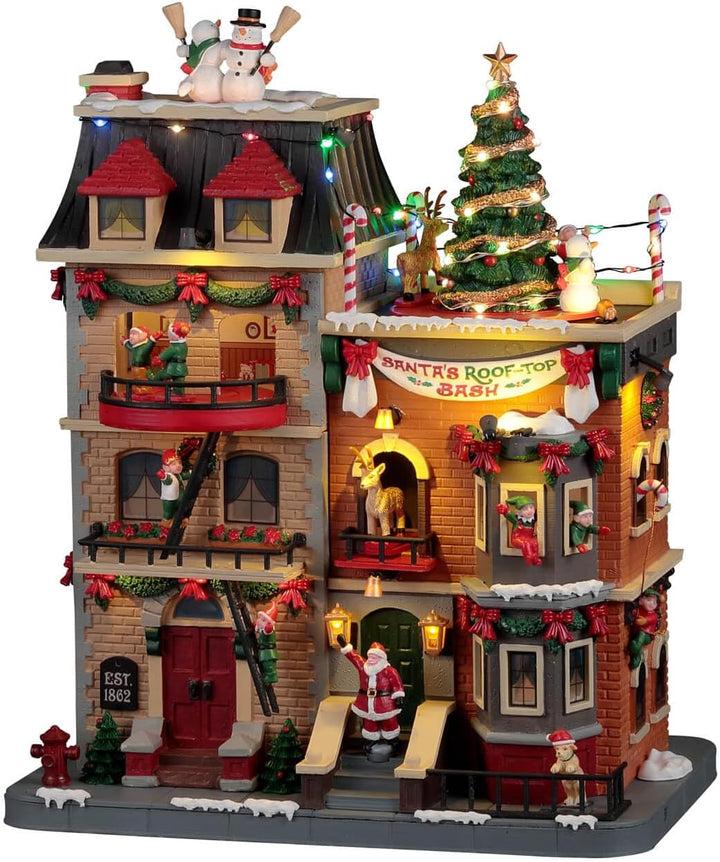 Lemax 25861-UK Santa's Wonderland Sights & Sounds: Santa's Rooftop Bash