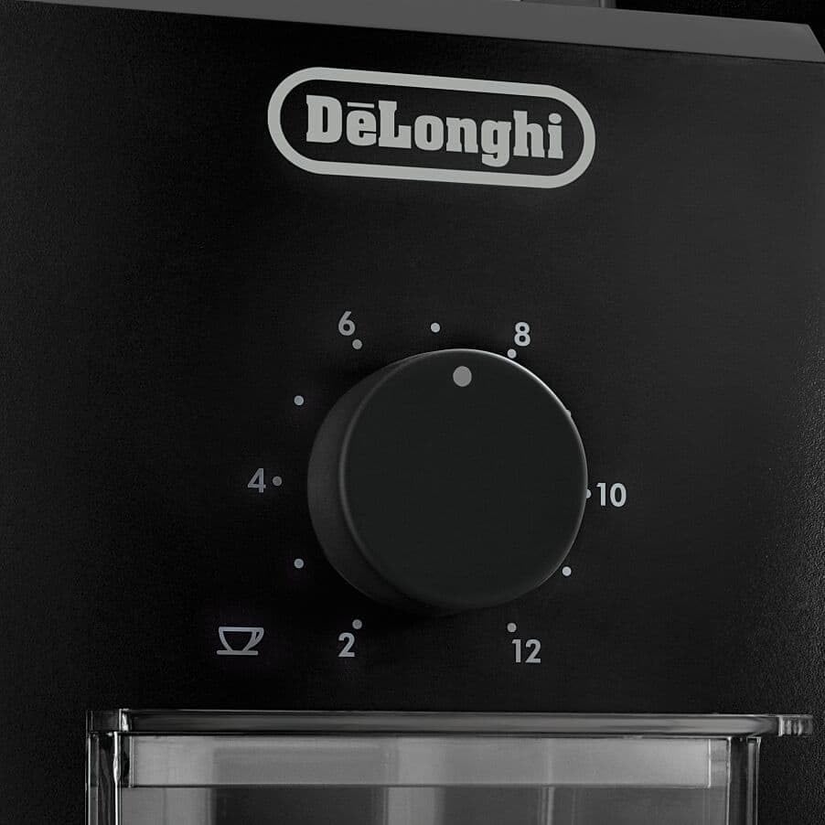 De'Longhi KG79 KG 79 Professionelle Kaffeemühle für bis zu 12 Tassen, Kunststoffgehäuse, schwarz, Sc