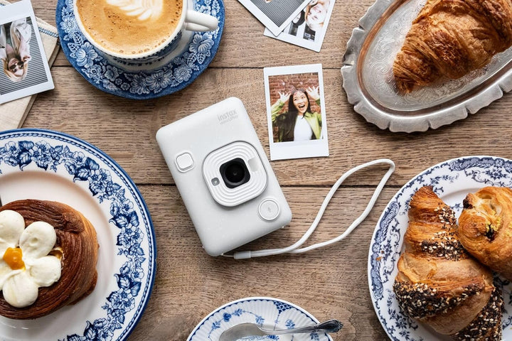 INSTAX Mini LiPlay 2 Digital Hybrid Camera Misty White, Misty White