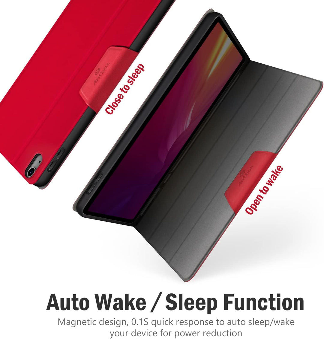 Antbox Hülle für iPad 10 Generation 2022 10,9 Zoll mit stifthalter Apple Pencil Halter Auto Schlaf/W