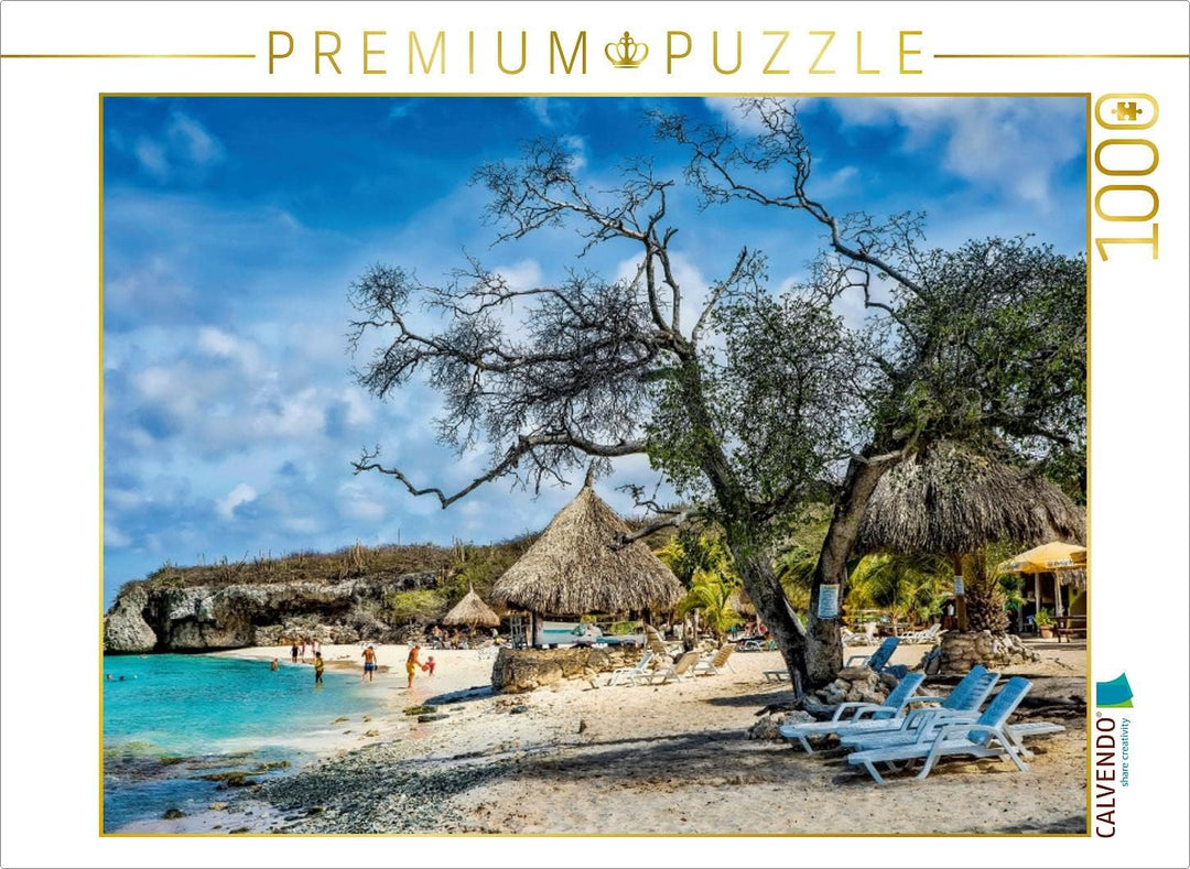 CALVENDO Puzzle Curaçao - Bunte Insel in der Karibik 1000 Teile Lege-Grösse 64 x 48 cm Foto-Puzzle B