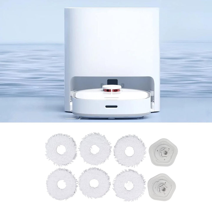 Wischtücher für Dreame Bot W10 W10 Pro Staubsauger-Reinigungspads Wischpads Ersatz mit Halter Verbes