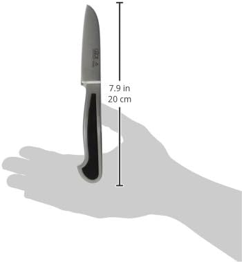 GÜDE Solingen - Gemüsemesser geschmiedet, 9 cm, Grenadill, DELTA, Handmade Germany, Braun