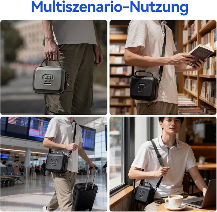 DJI Osmo Pocket 3 Zubehör, Tasche + Objektivschutz + Displayschutzfolie, Tragbarer Aufbewahrungs Kof