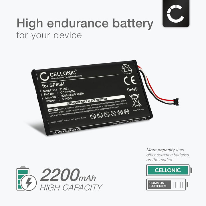 CELLONIC® Ersatz Akku SP65M kompatibel mit Sony PS Vita (PCH-1000 / PCH-1004) / PS Vita (PCH-1100 /