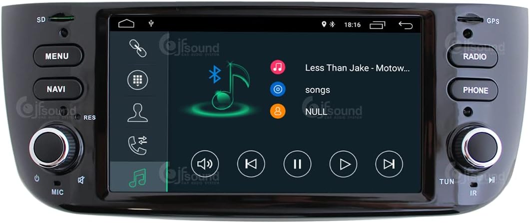 Costum fit Autoradio für Punto Evo Android GPS Bluetooth WiFi Dab USB Full HD Touchscreen Display 6.