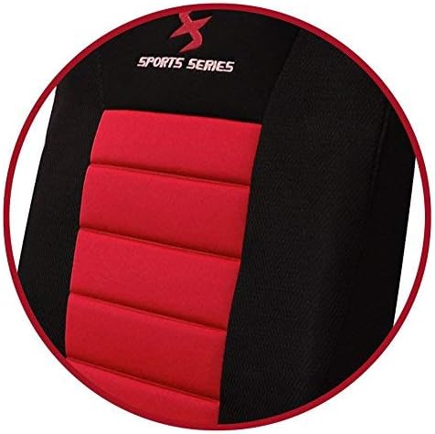 WOLTU AS7257-2 2er Sitzbezüge Auto Einzelsitzbezug universal Grösse, Komplettset, rot, rot