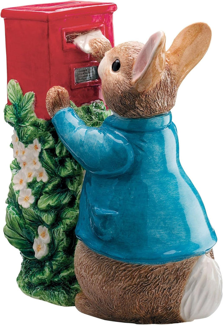 Beatrix Potter Spardose Peter Hase verschickt einen Brief Einzeln, Einzeln
